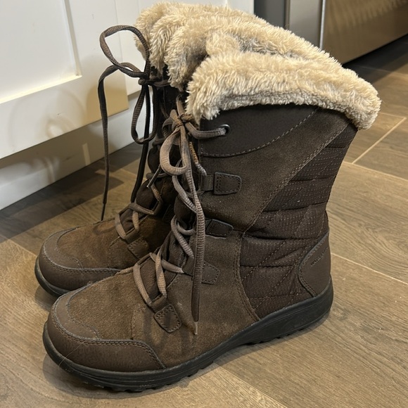 Columbia Women's Ice Maiden II Winter Snow Boots Brown Size 7.5 - Picture 6 of 17